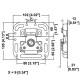 Surface Mount Medium Latch with Protective Ridges